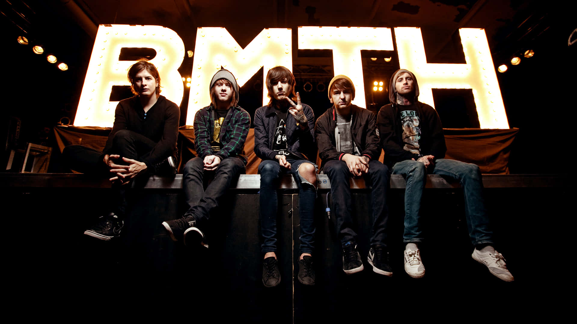 Bring Me The Horizon Band Members Onstage