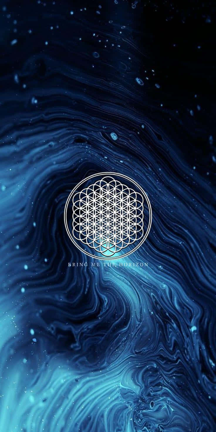 Bring Me The Horizon Blue Abstract Art Background
