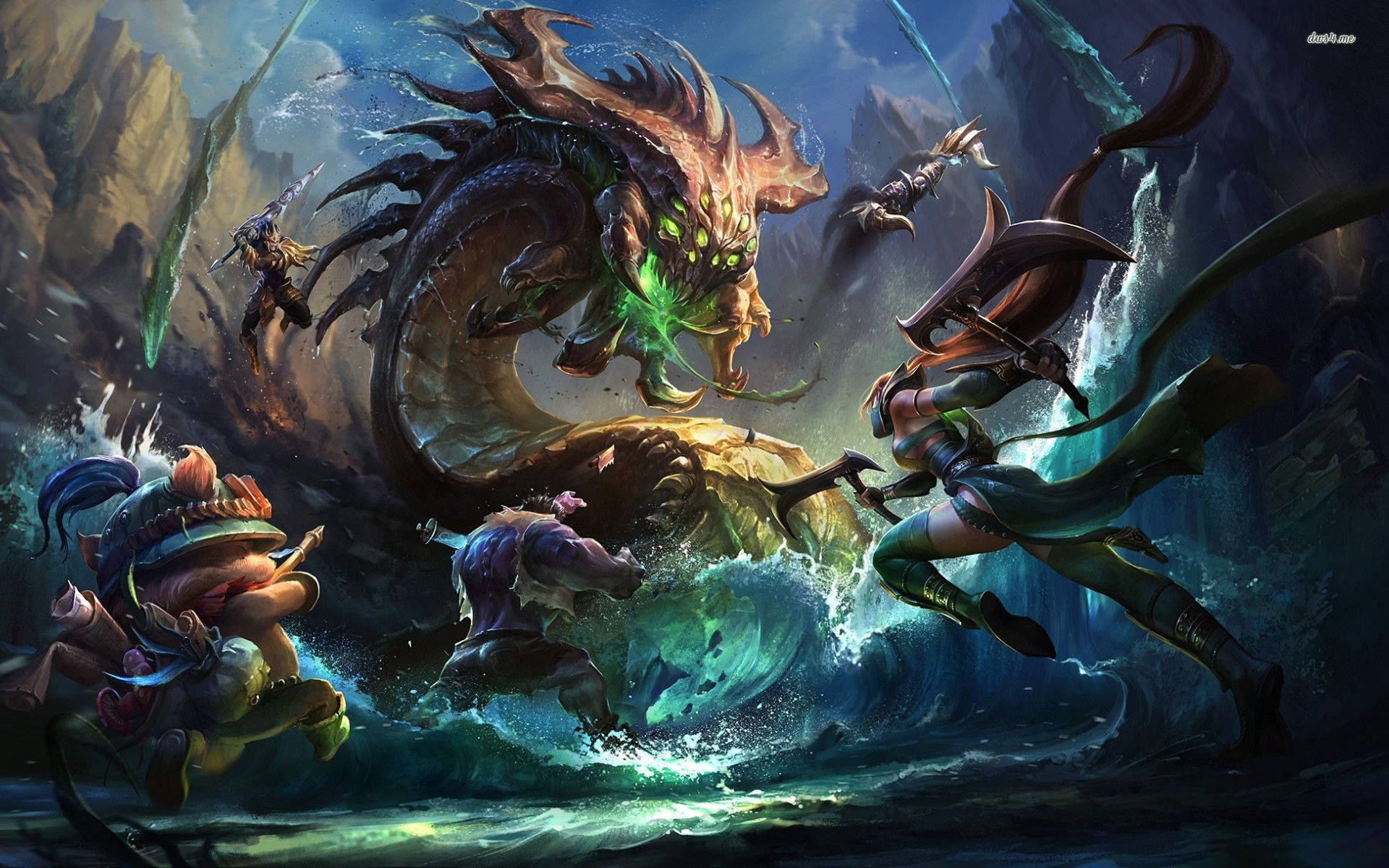 Bring The Action Of League Of Legends With This Stunning 3d Game.