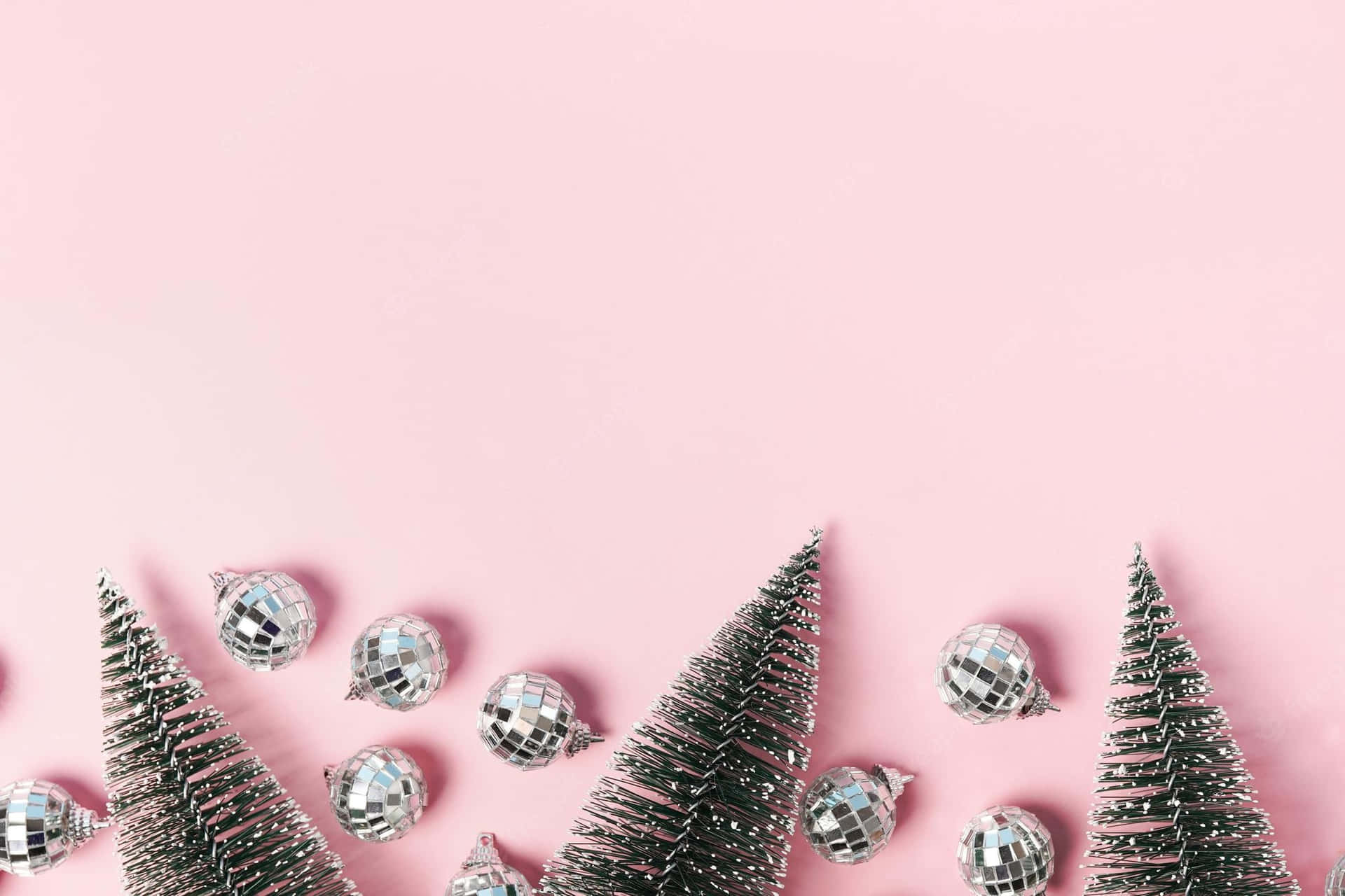 Bring The Fun And Color To Your Christmas Decor With A Pink Christmas Tree. Background