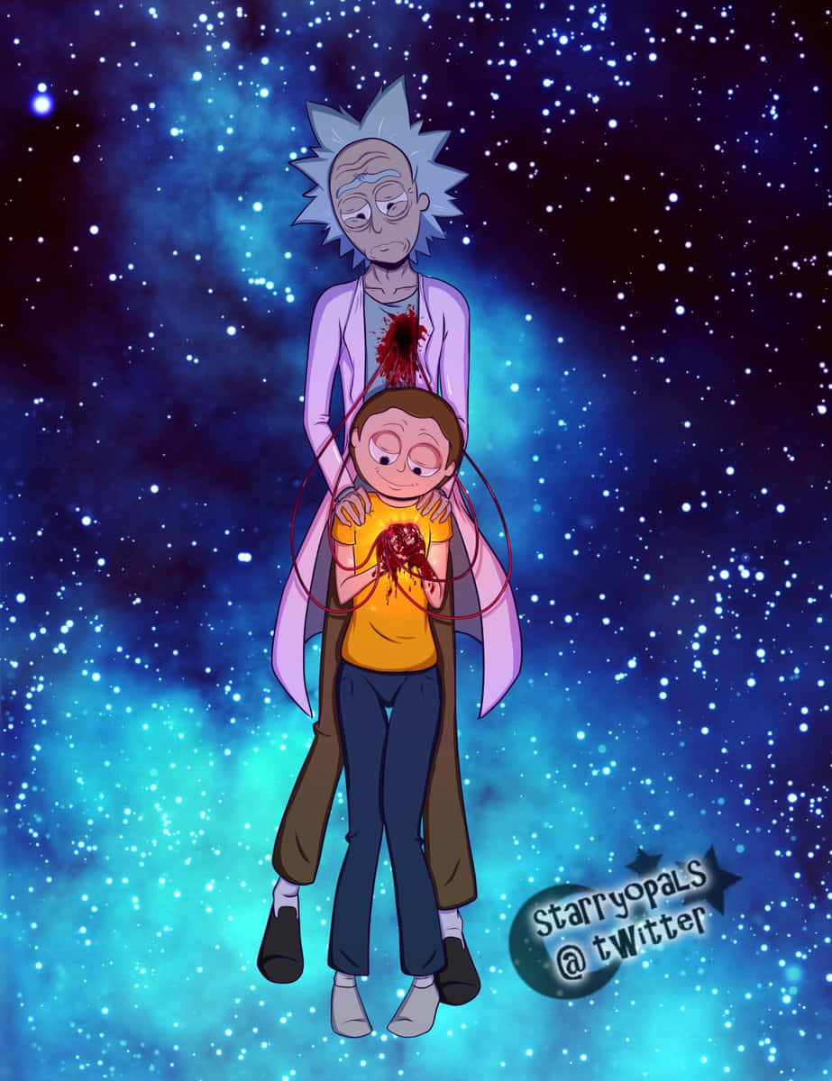 Bring The Inter-dimensional Chaos Of Rick And Morty To Your Laptop With This Awesome Rick And Morty Macbook Wallpaper! Background