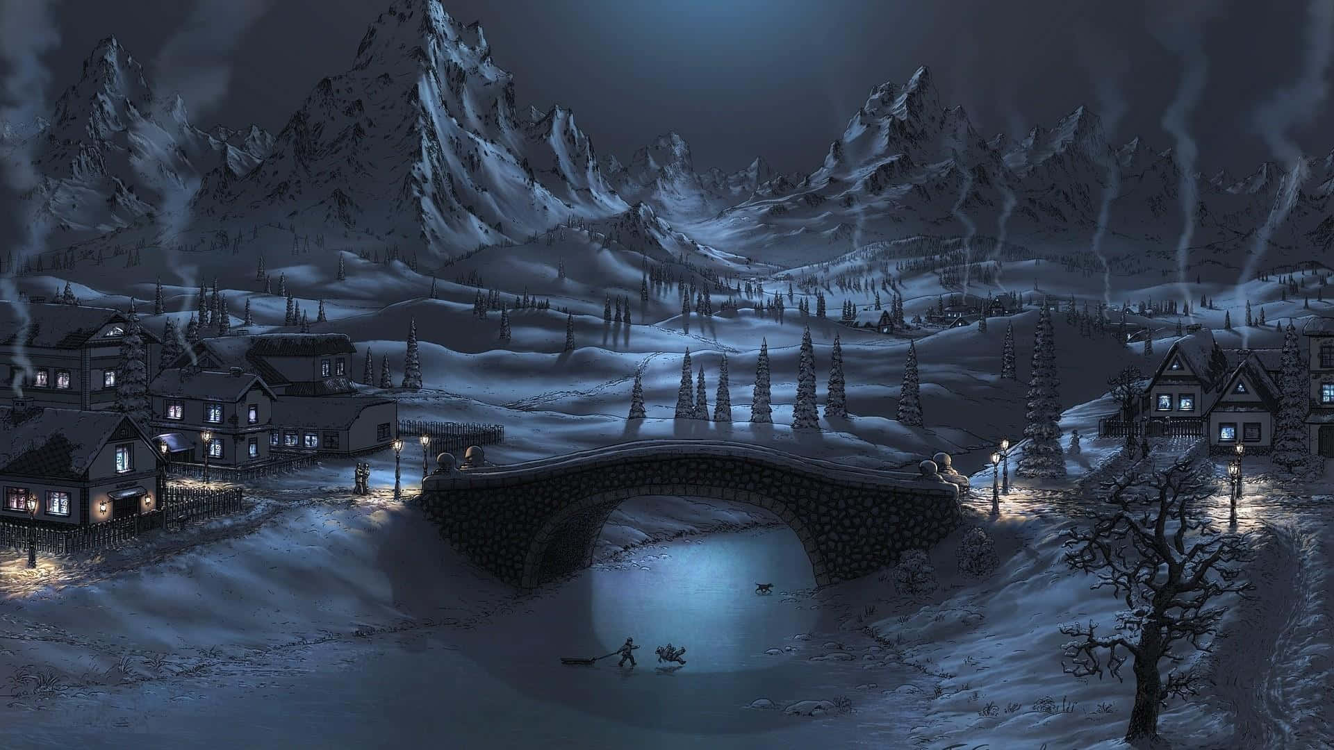 Bring The Joy Of Winter Holidays Home With This Festive Wallpaper