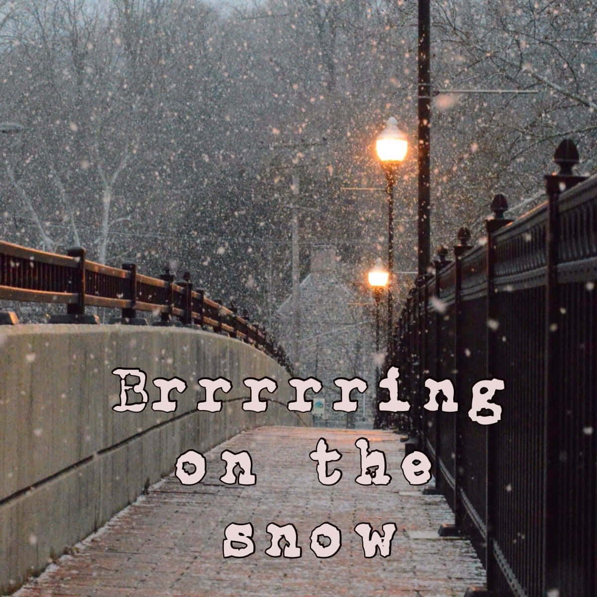Bring The Snow Cozy Winter Aesthetic Background