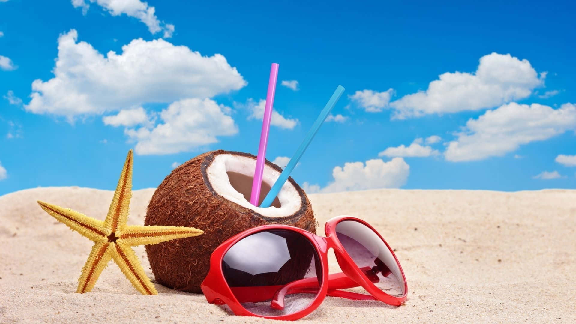 Bring The Spirit Of Summer To Your Desktop With This Vibrant Image.