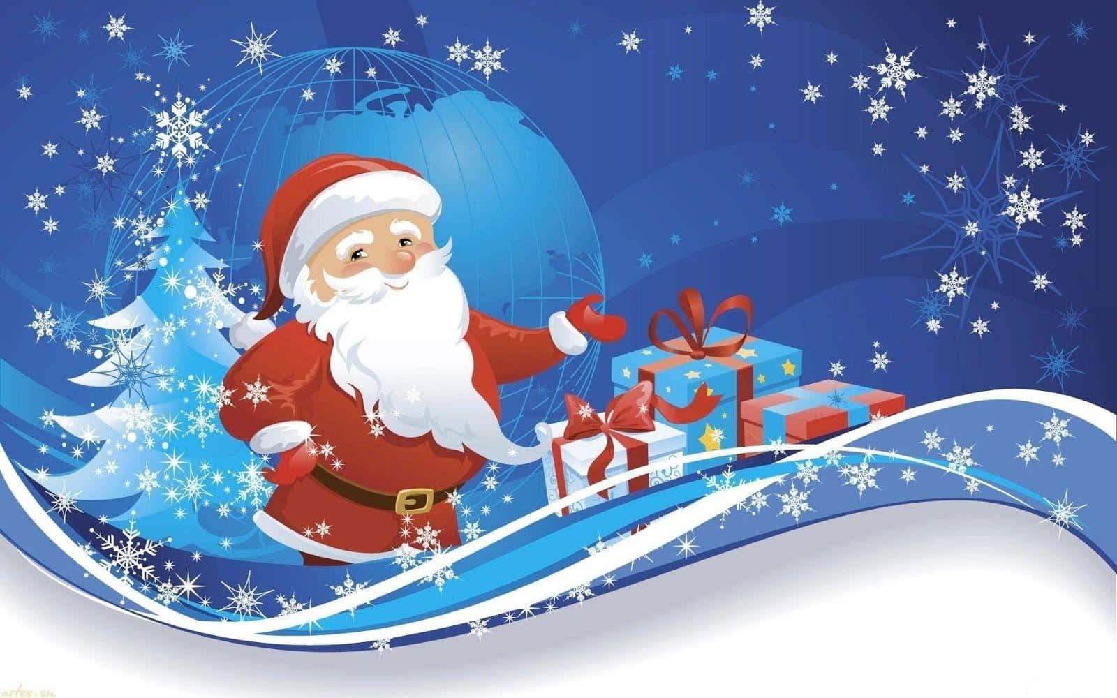 Bringing Joy This Christmas: Santa Claus Hd Background