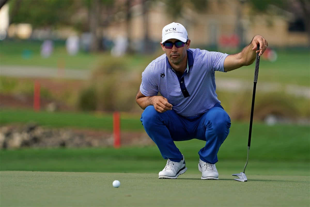 Briny Baird Perfecting His Golf Game Background