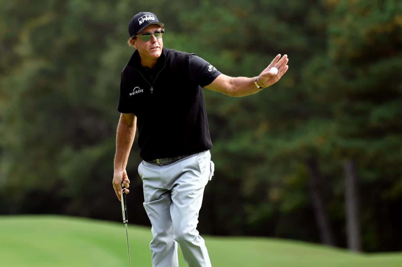 Briny Baird, Pga Tour Professional Golfer, During A Competitive Tournament Background