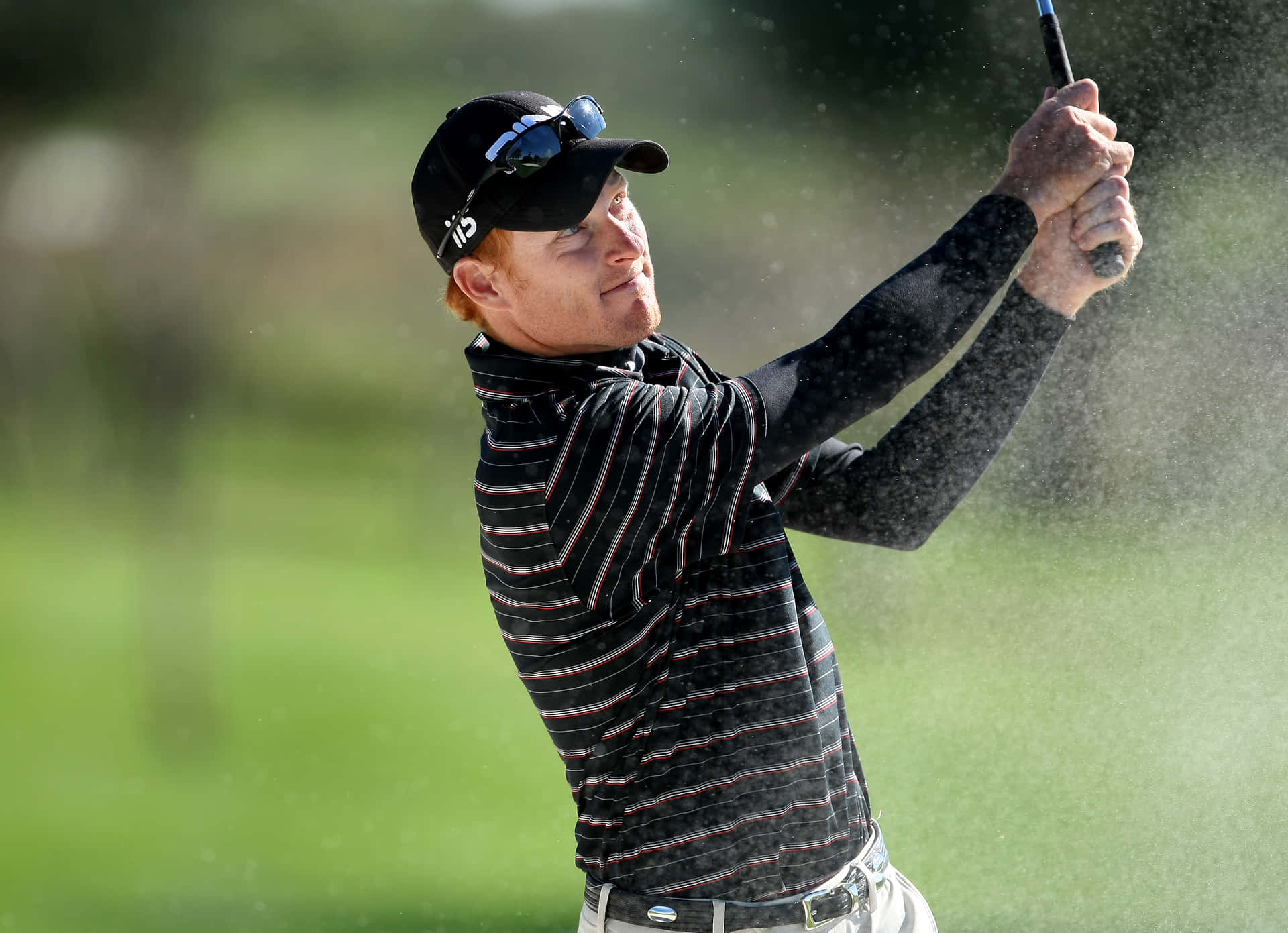 Briny Baird Staring Down The Fairway Background