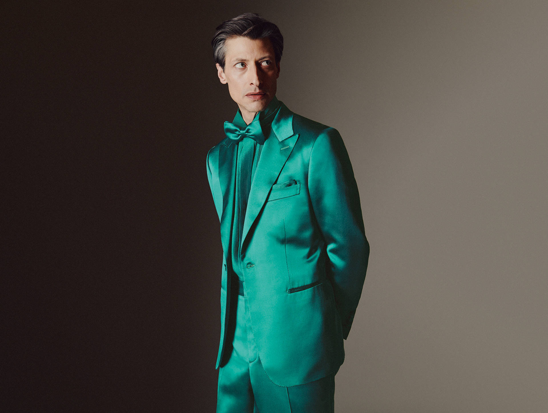 Brioni Green Silk Tuxedo Jacket