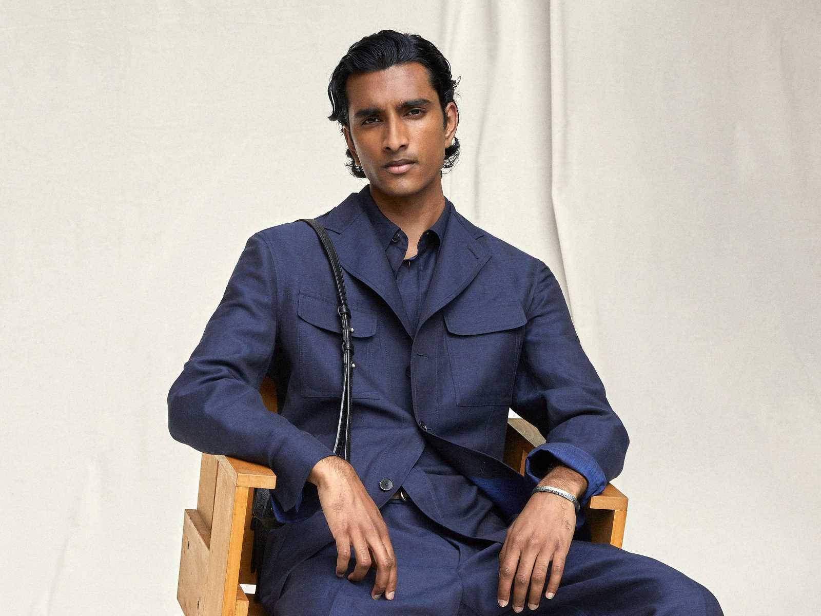 Brioni Model Sitting