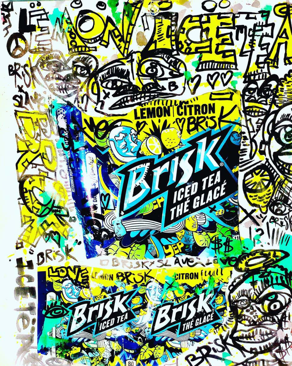 Brisk Drink Graffiti Advertisment