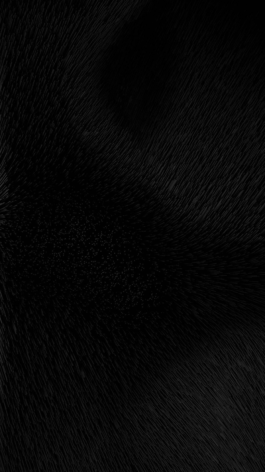 Bristled Hair Solid Black Iphone Background