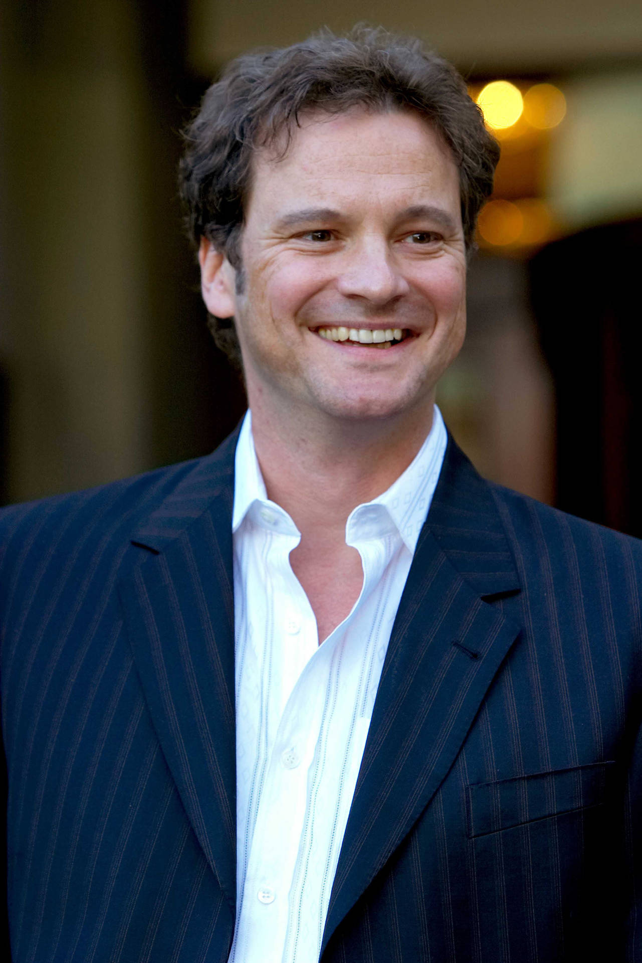 British Actor Colin Firth In A Candid Moment