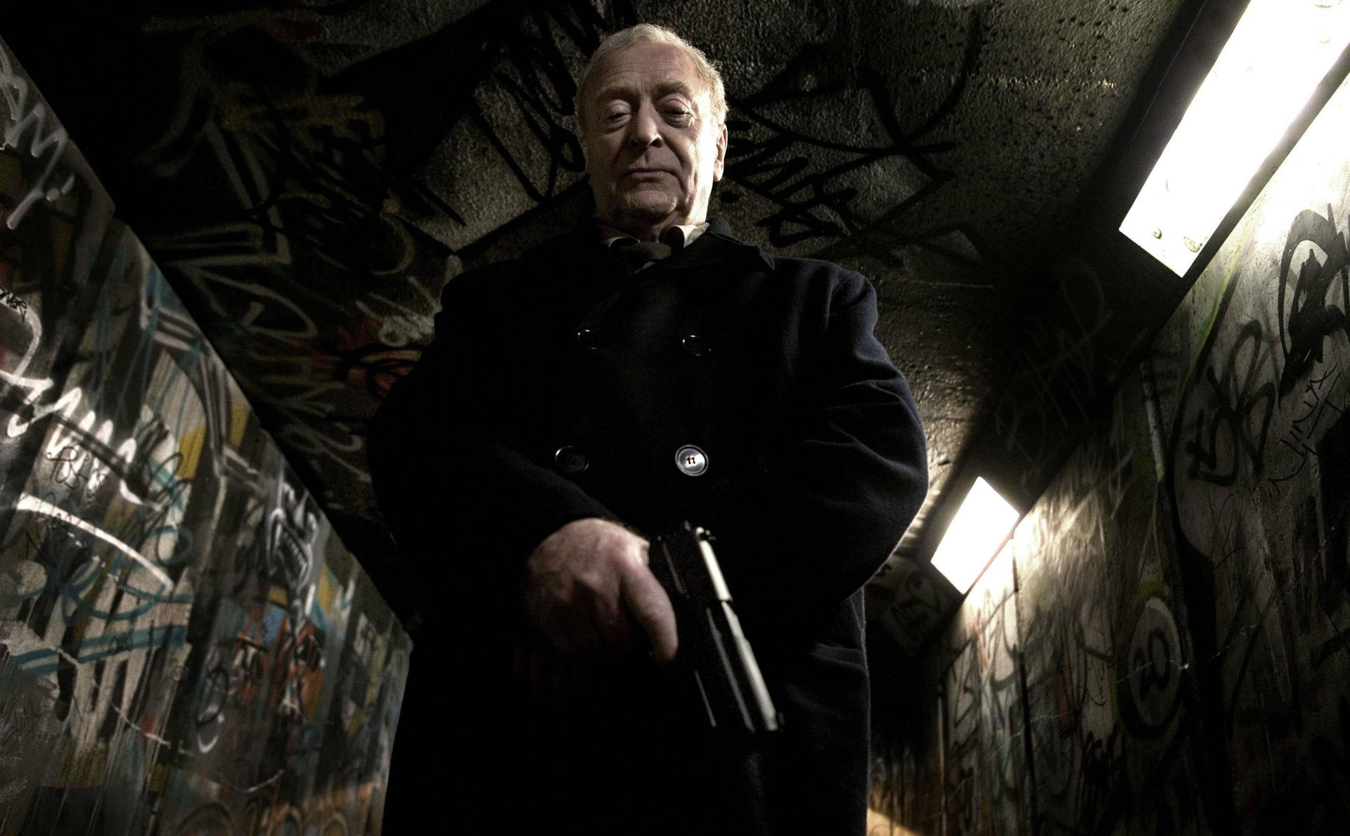 British Actor Michael Caine Portraying Harry Brown Background