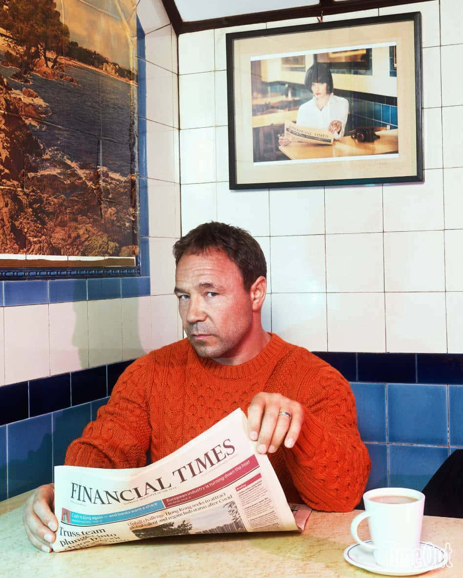 British Actor Stephen Graham Posing For A Shoot Background