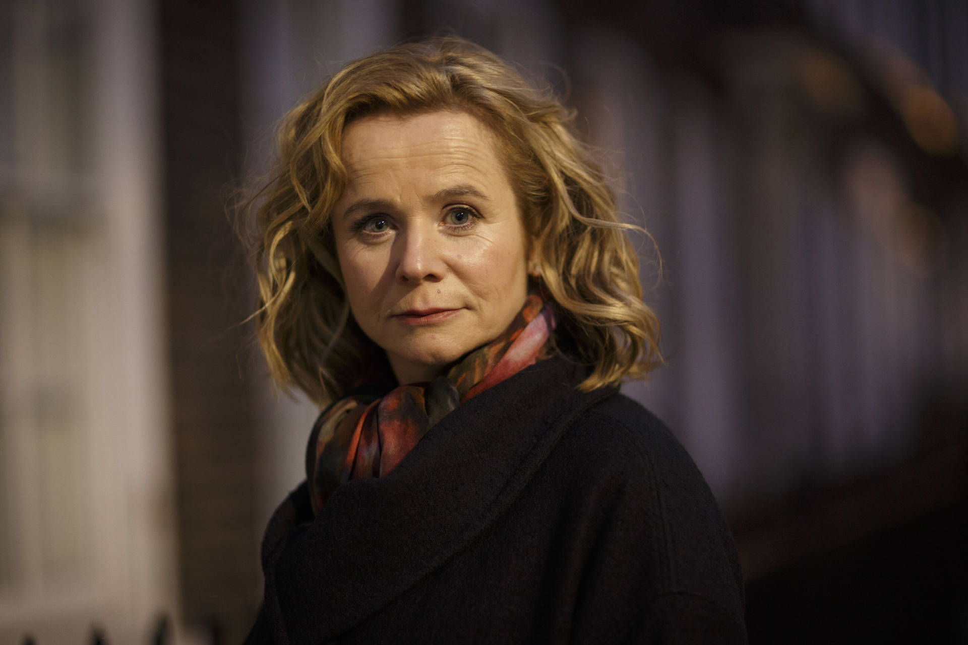 British Actress Emily Watson In The Dramatic Series Apple Tree Yard.