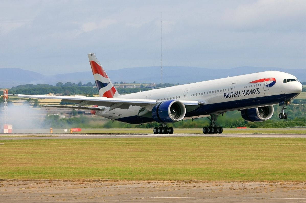 British Airways Plane On Take Off