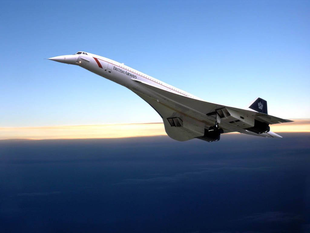 British Airways Supersonic Airliner Concorde Background