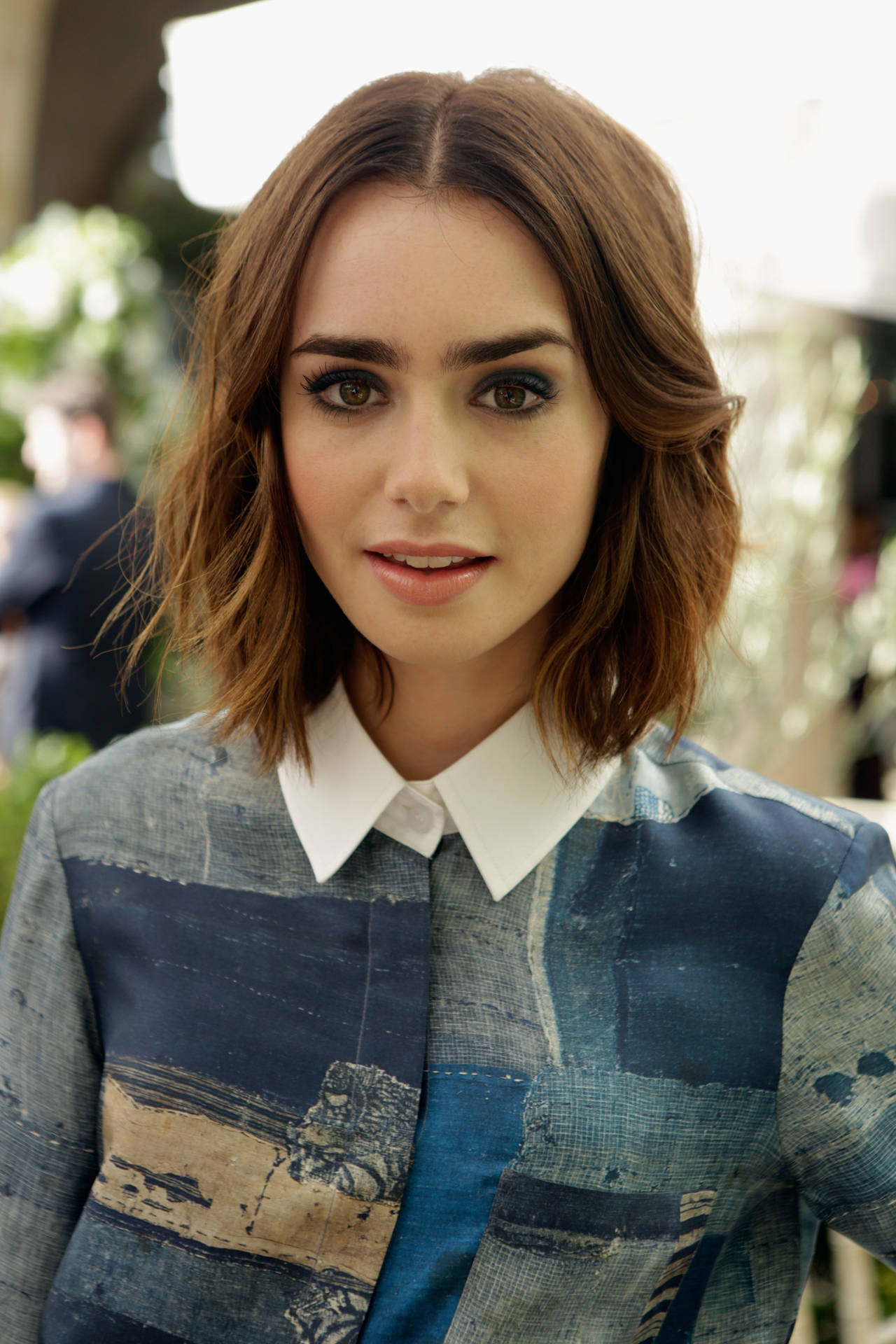 British-american Actress Lily Collins Background