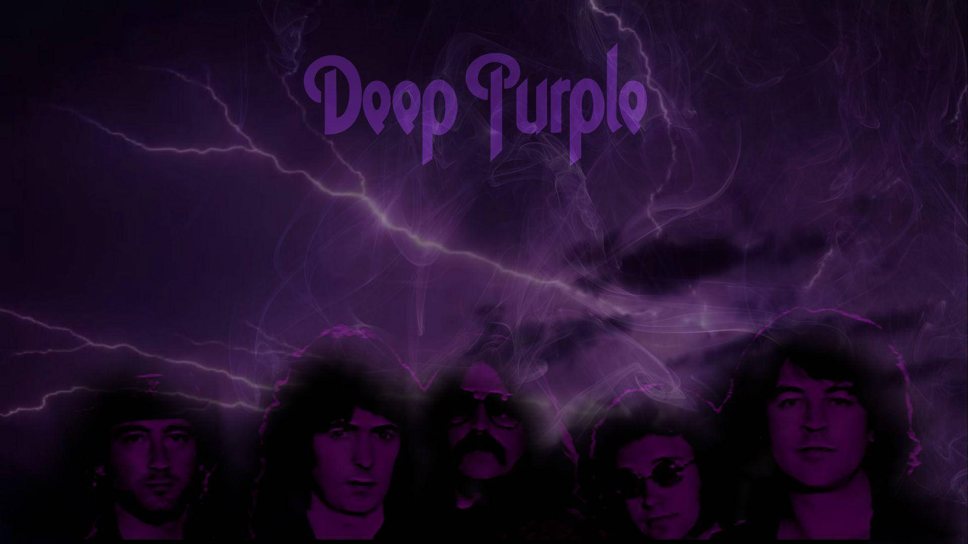 British Heavy Metal Band Deep Purple Creative Illustration Background