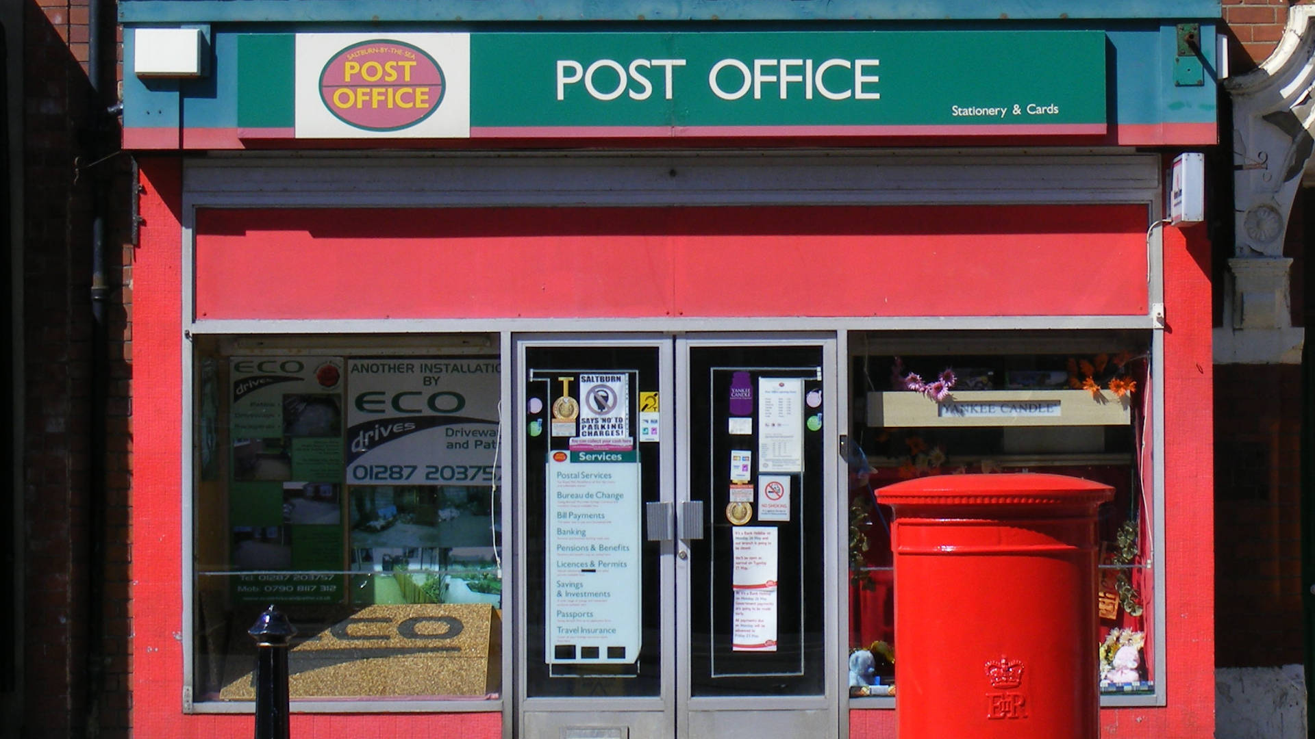 British Red Post Office Background