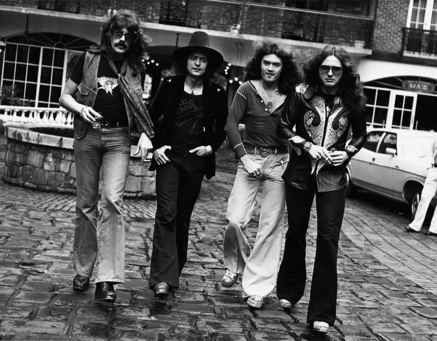 British Rock Band Deep Purple Australia 1975 Photograph Background