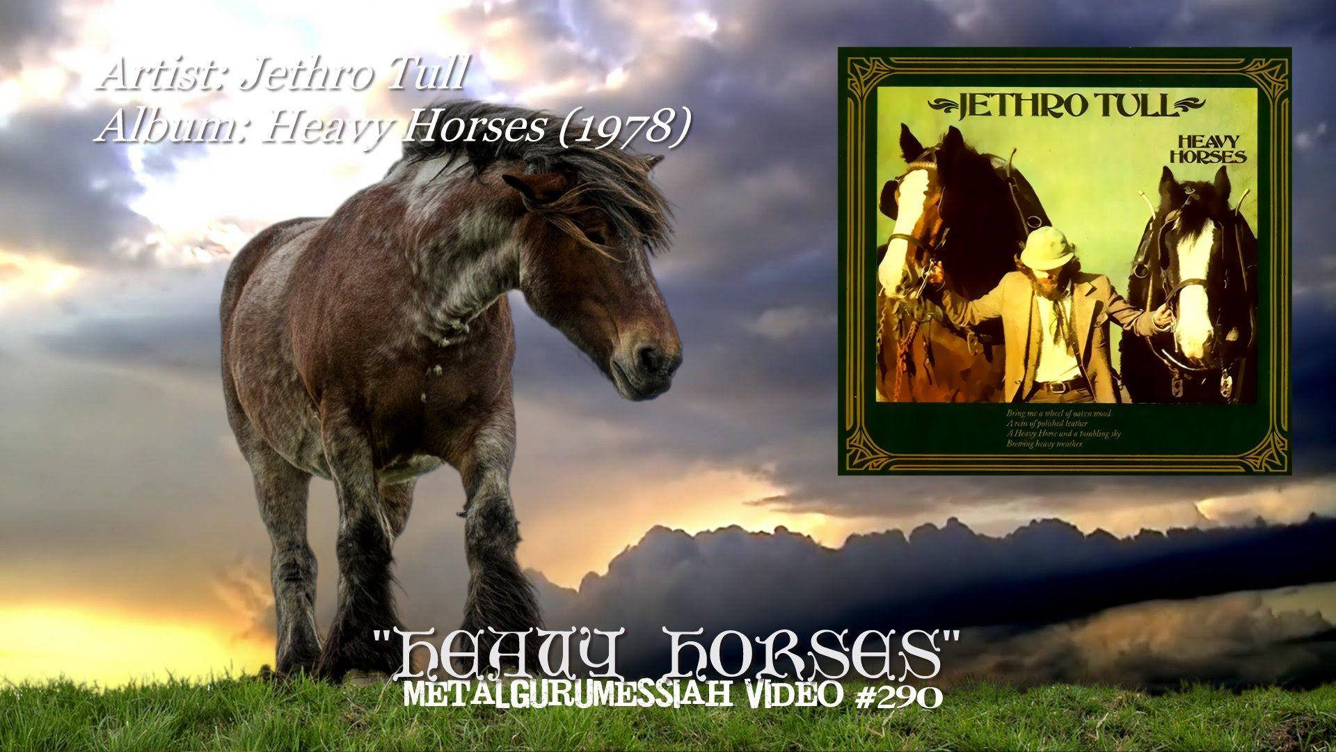 British Rock Band Jethro Tull Heavy Horses Illustration Background