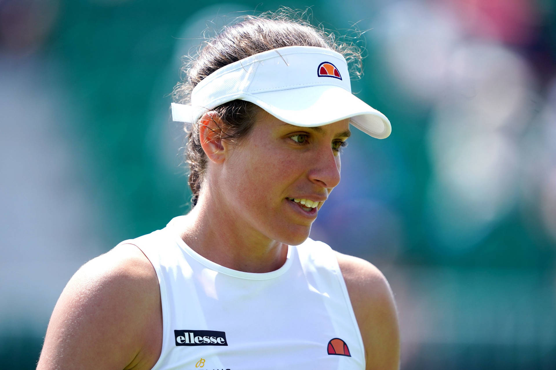 British Tennis Pro Johanna Konta In Action