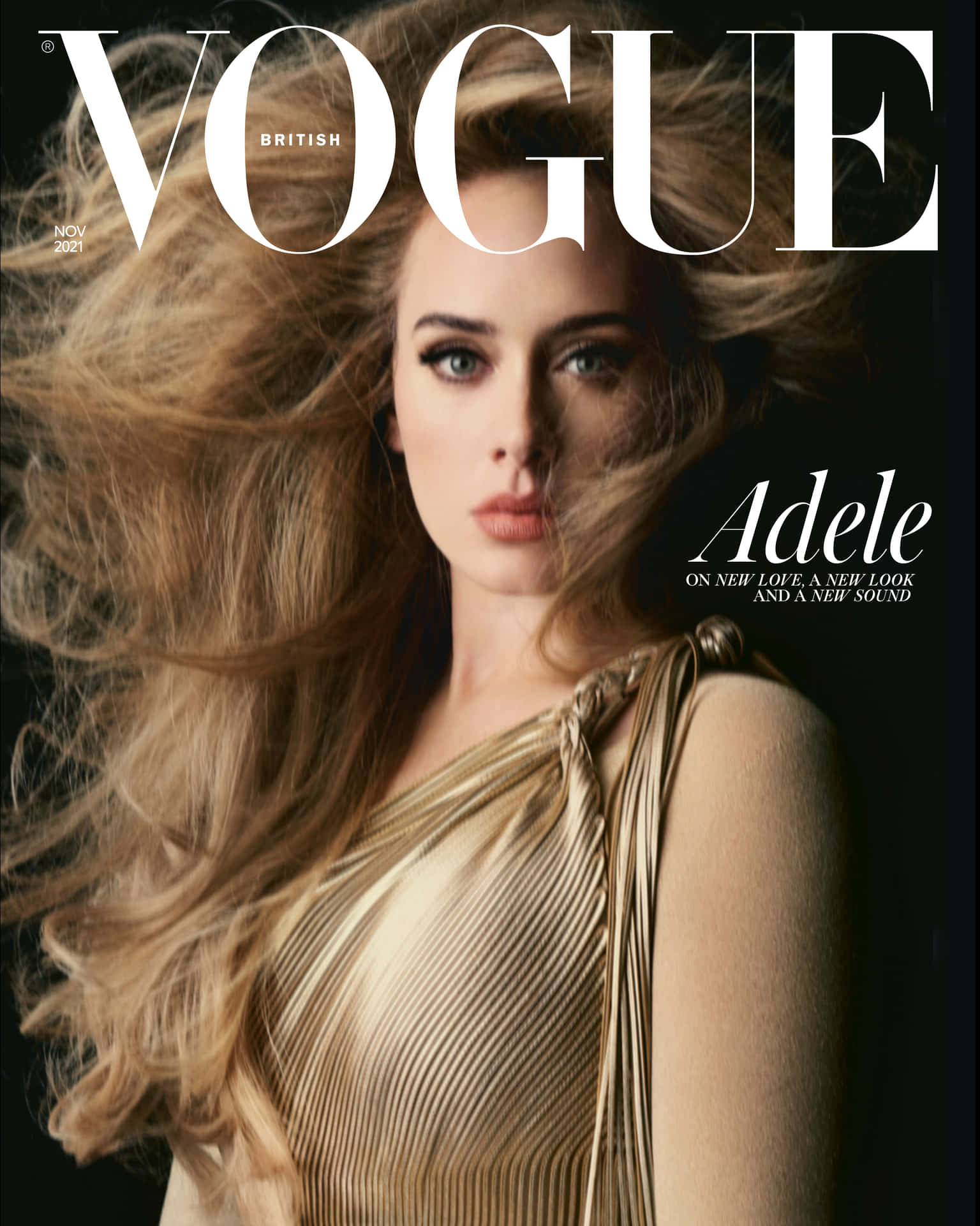 British Vogue Cover Adele November2021 Background