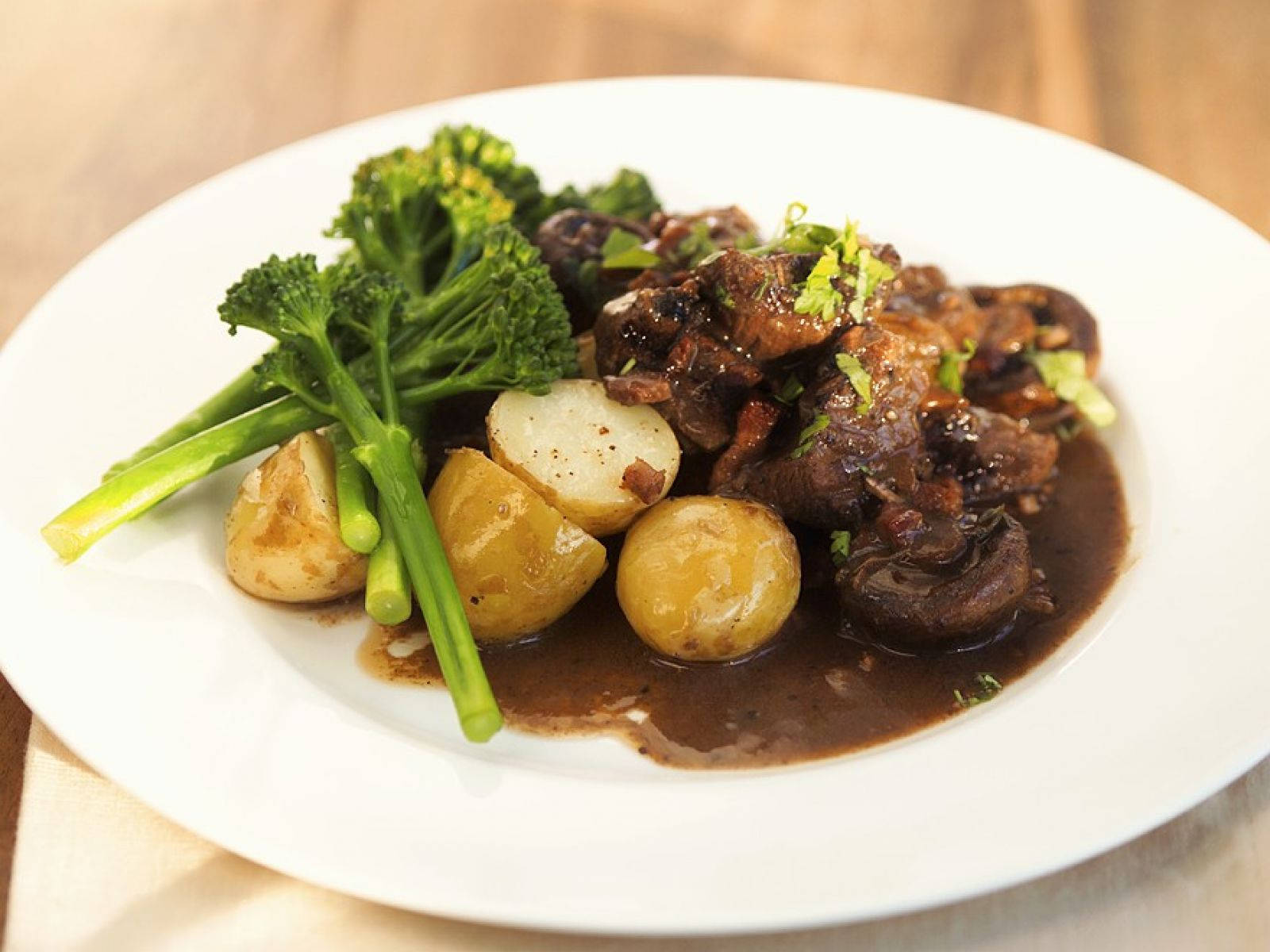 Broccoli Beef Bourguignon