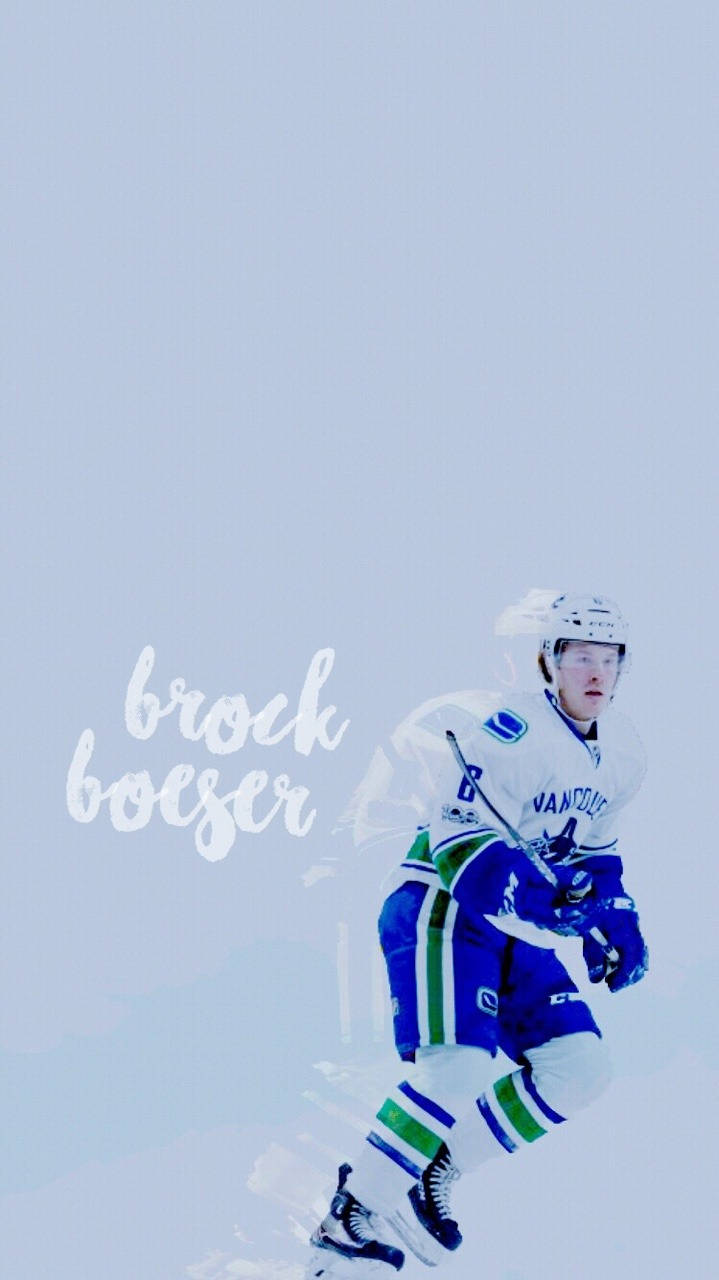 Brock Boeser, The Aesthetic Calligraphy Art Background