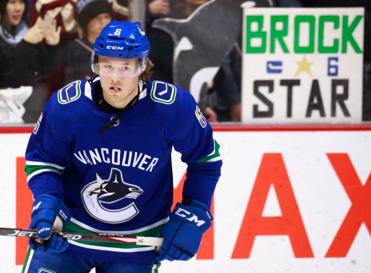 Brock Boeser Vancouver Canucks Vs. New York Islanders Background