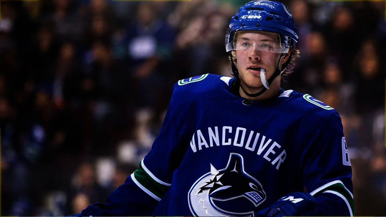 Brock Boeser Vancouver Canucks Vs. San Jose Sharks Background