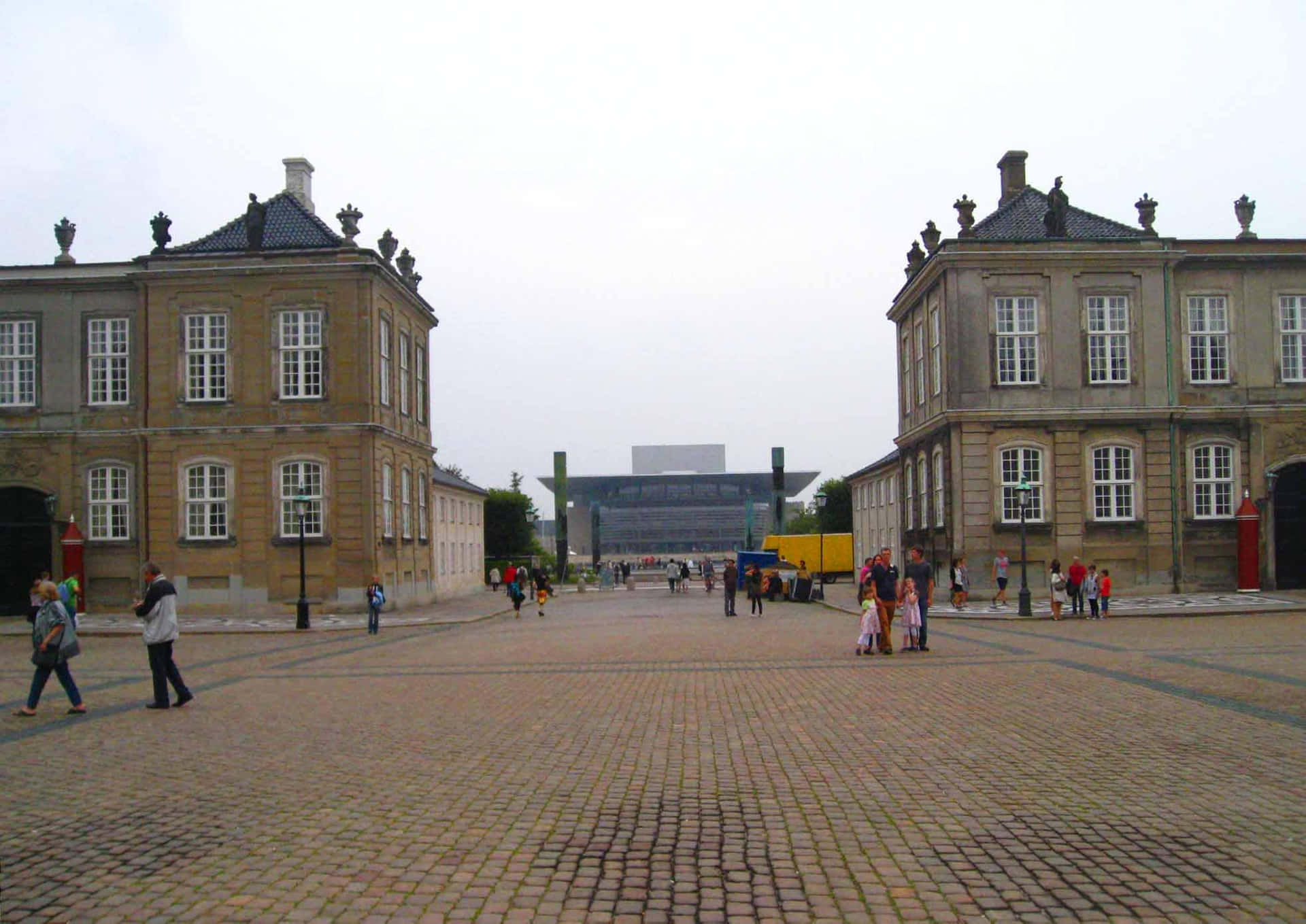 Brockdorff's Palace In Amalienborg Palace's Four Palaces Background