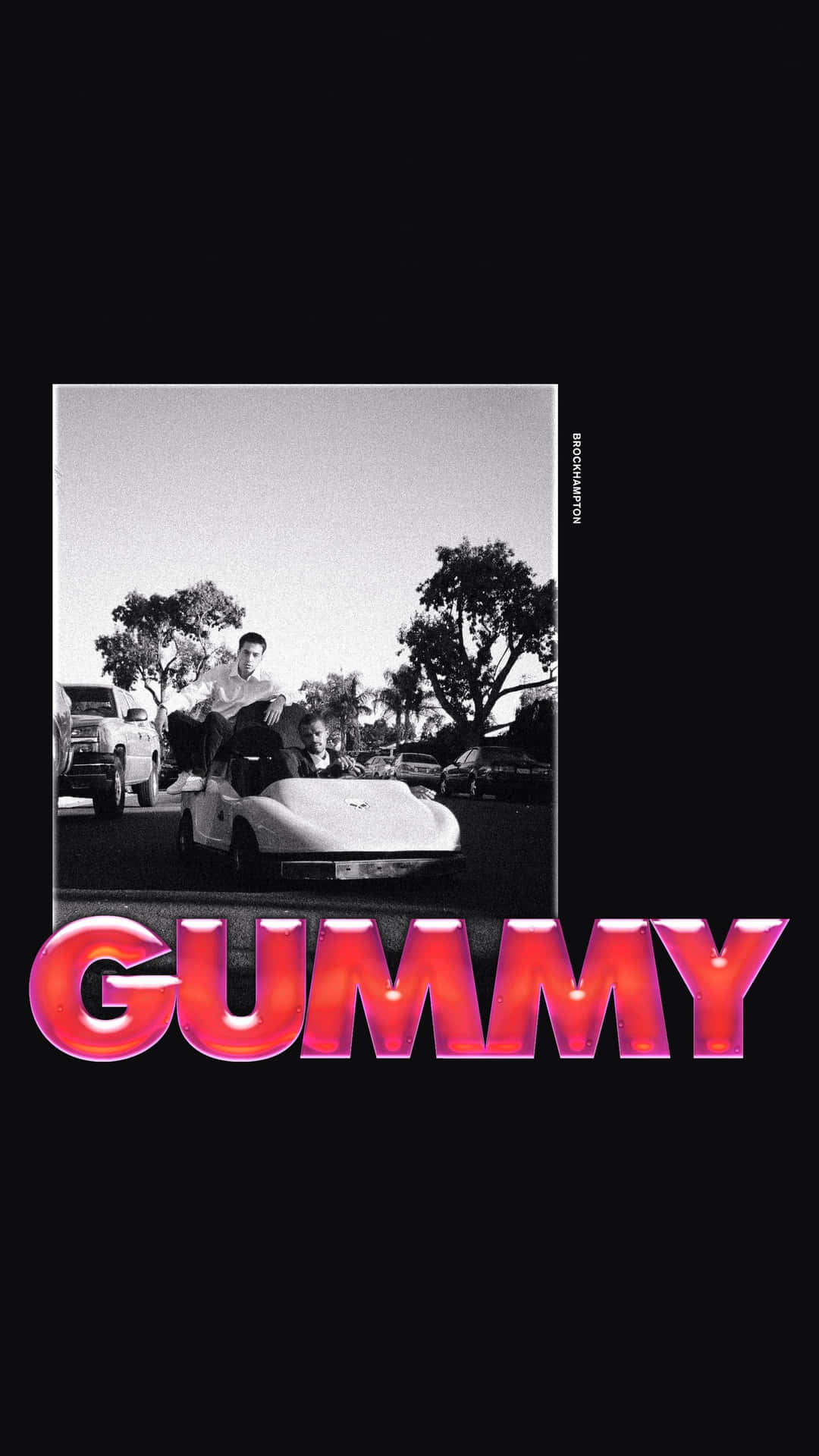 Brockhampton Group Portrait In Colorful Attire Against A White Backdrop Background