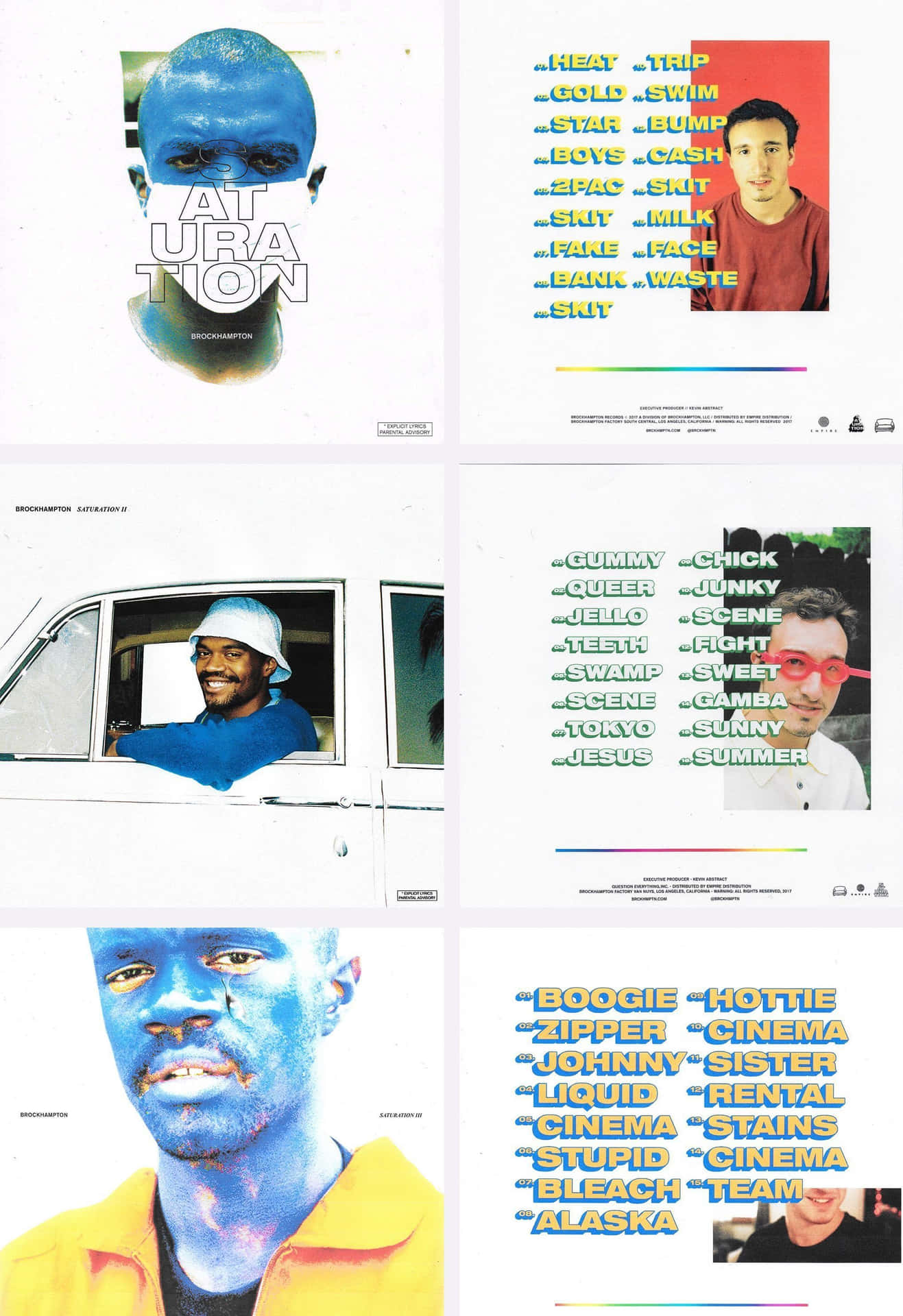 Brockhampton Posing On A Vibrant Beach Backdrop Background