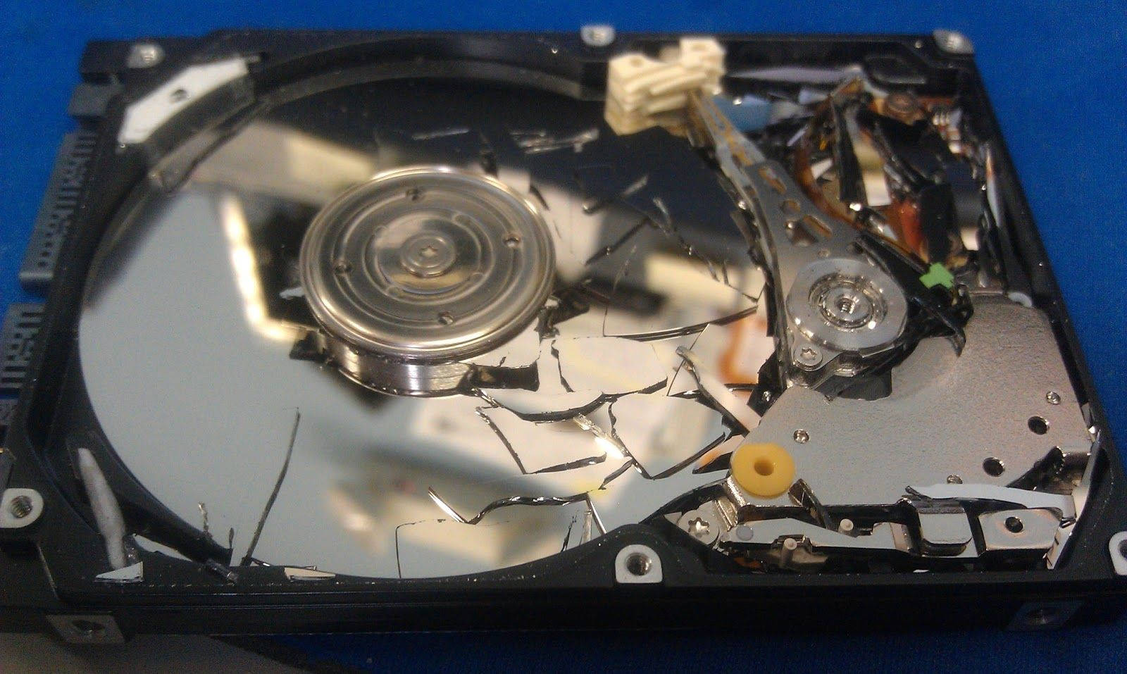 Broken Computer Hard Drive Disk