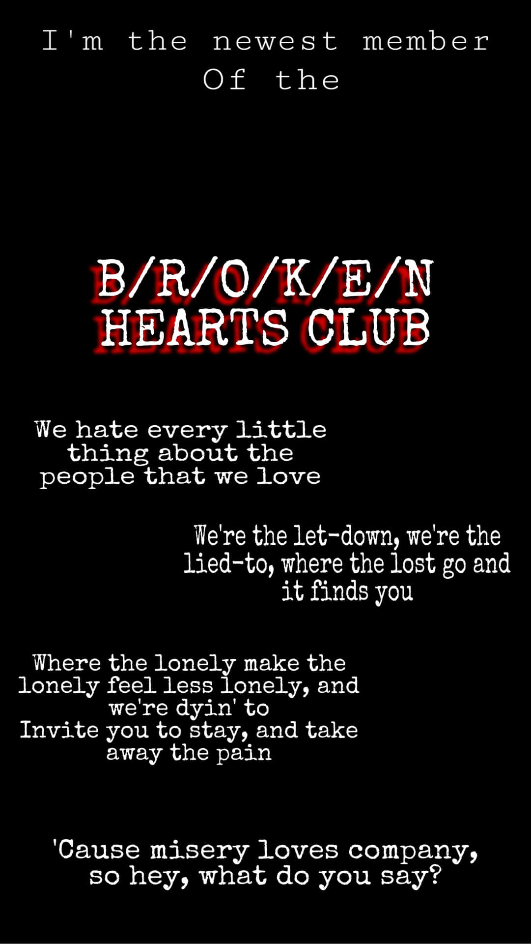 Broken Heart Aesthetics Club Background