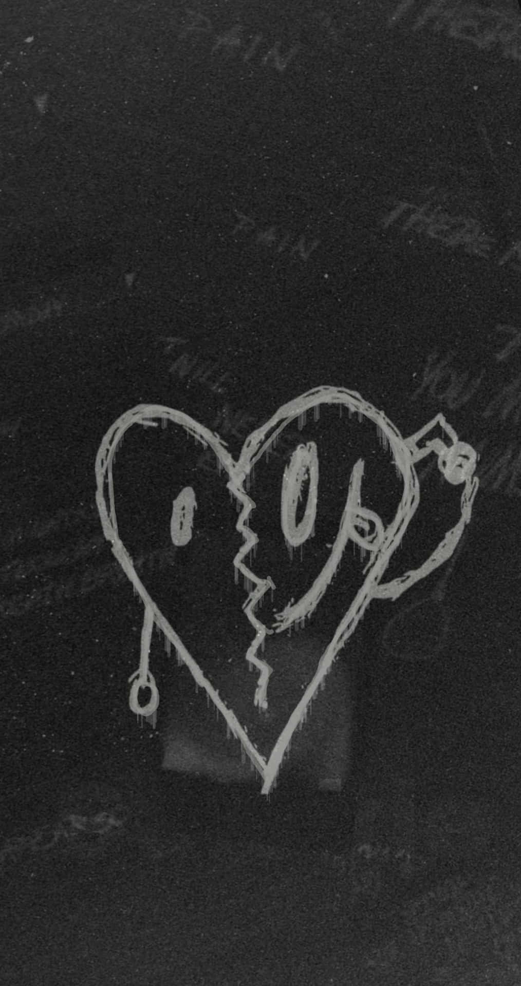 Broken Heart In White Chalk Xxxtentacion Bad Background