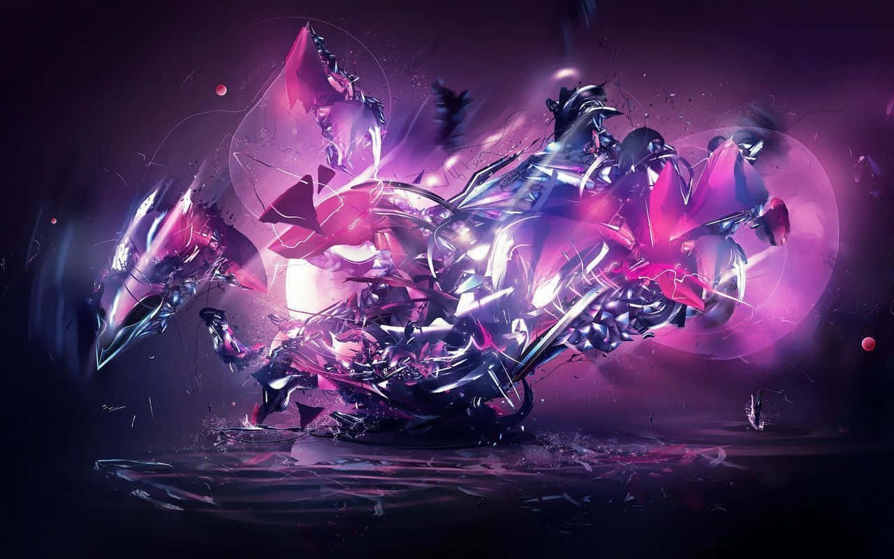 Broken Metallic Purple Dragon