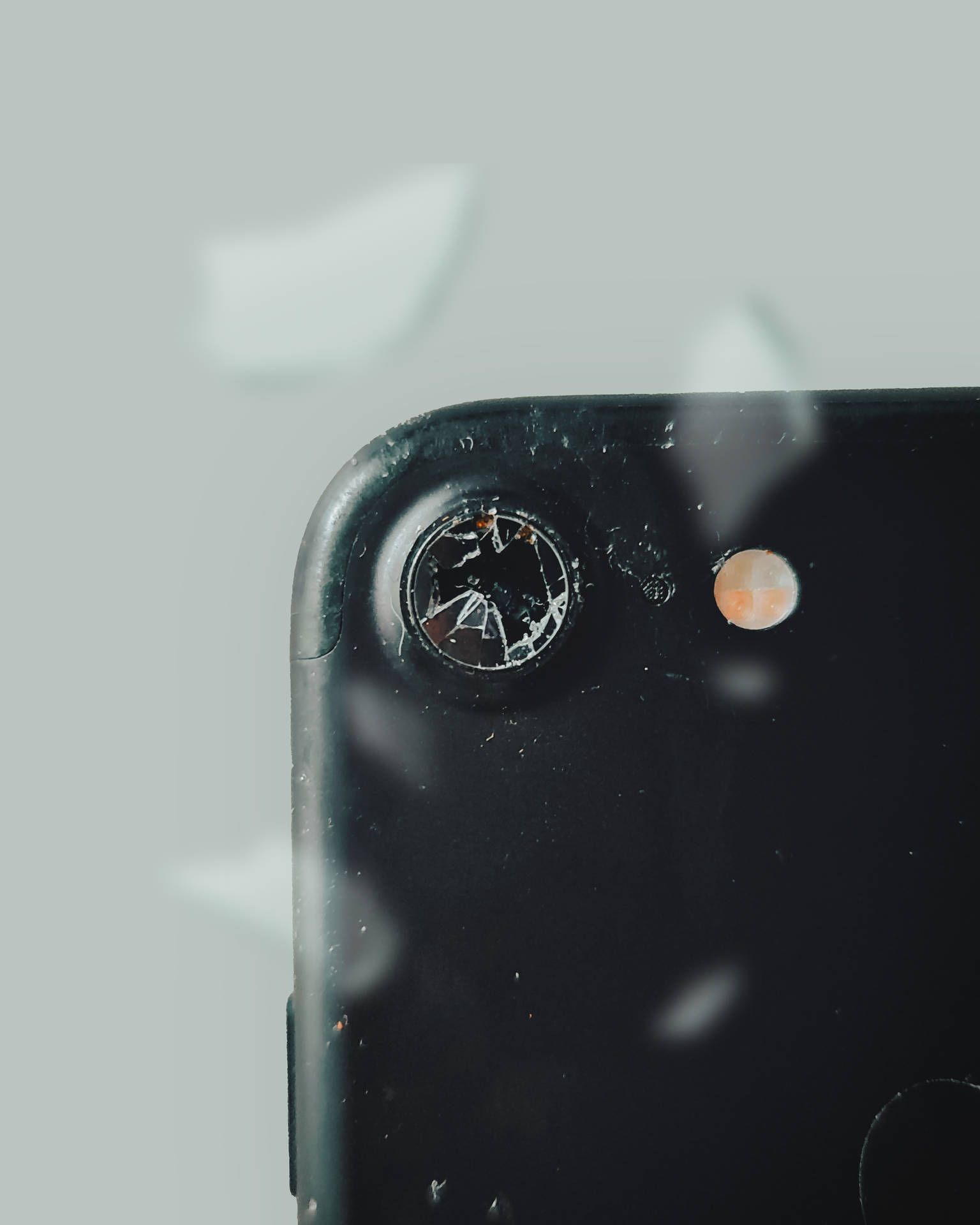 Broken Phone Camera Lens Background