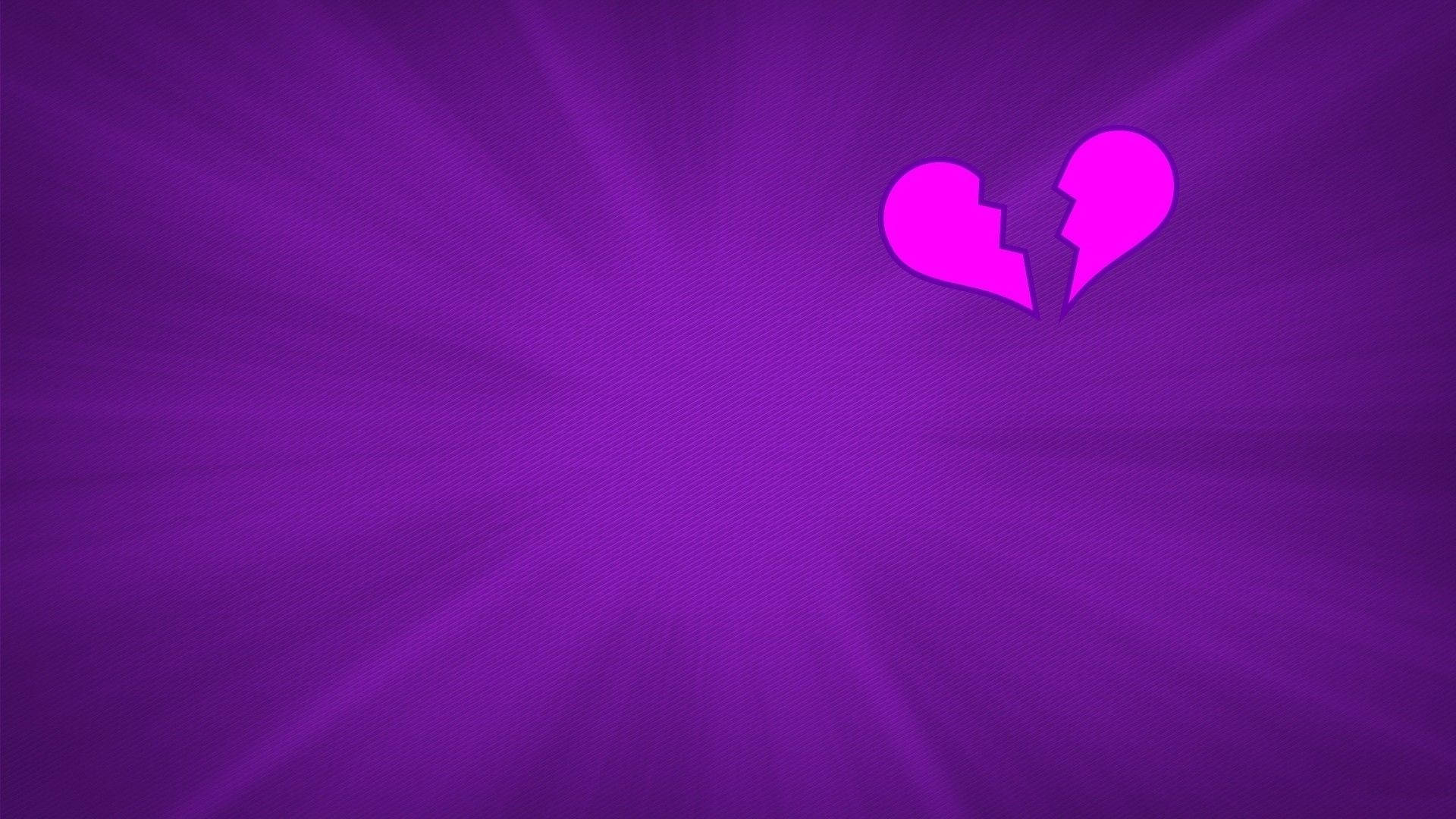 Broken Purple Aesthetic Heart Background