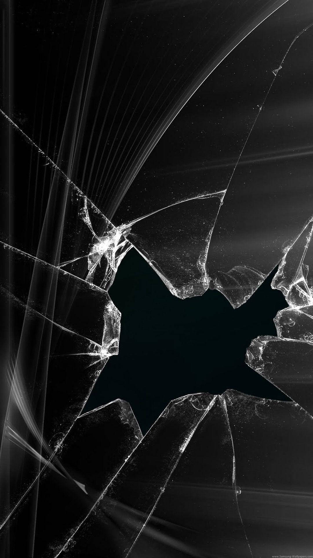 Broken Screen Hole Background