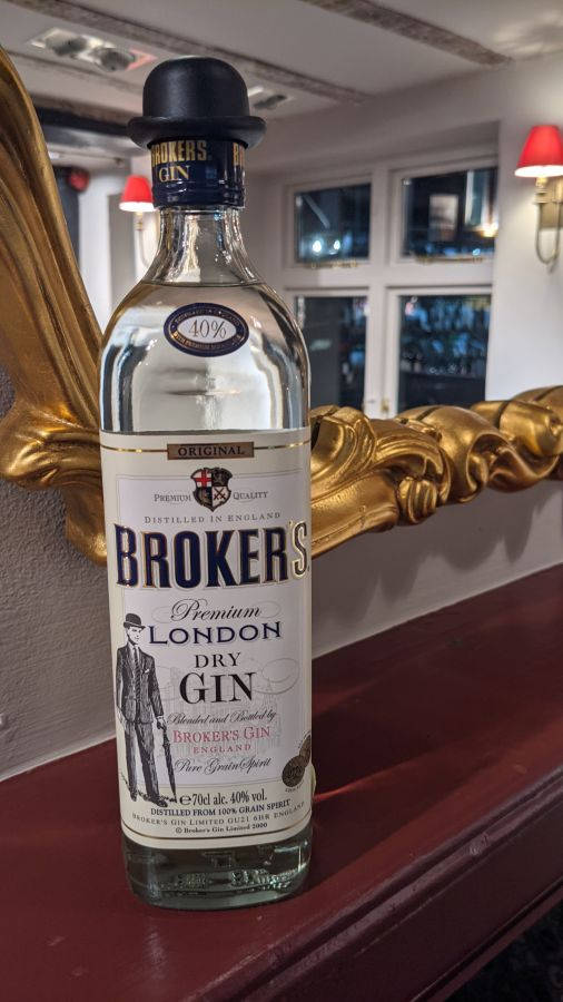 Brokers Gin Wall Mirror Background