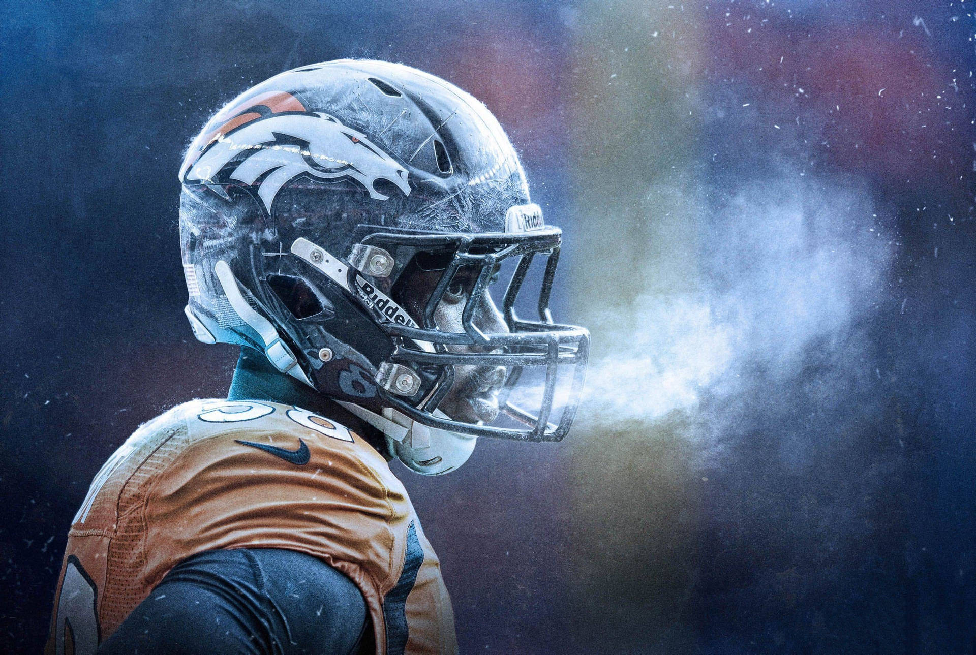 Broncos Von Miller Helmet Background