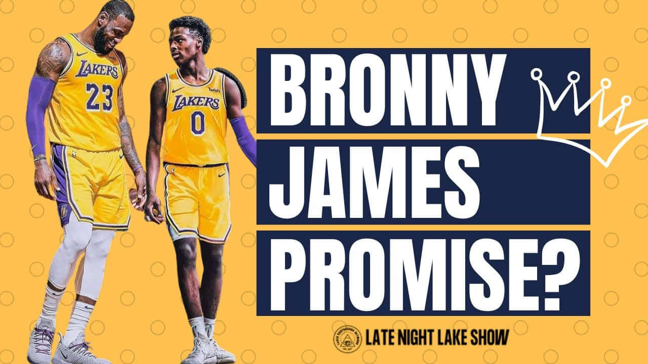 Bronny James For A Sports Podcast Background
