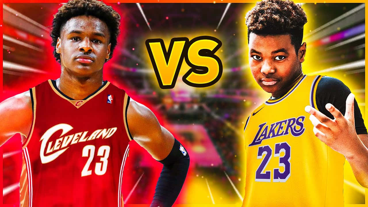 Bronny James For Cleveland Vs Lakers Background