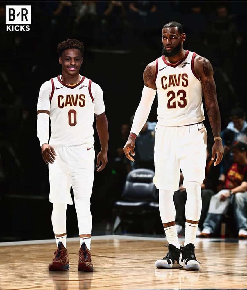 Bronny James - Lebron James' Son Contributing To The Next Generation Of Basketball Background