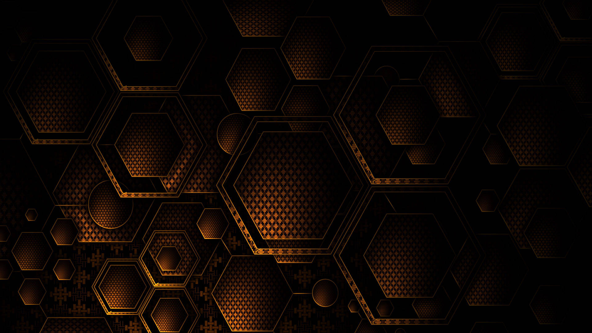 Bronze Crisscross Hexagons Background