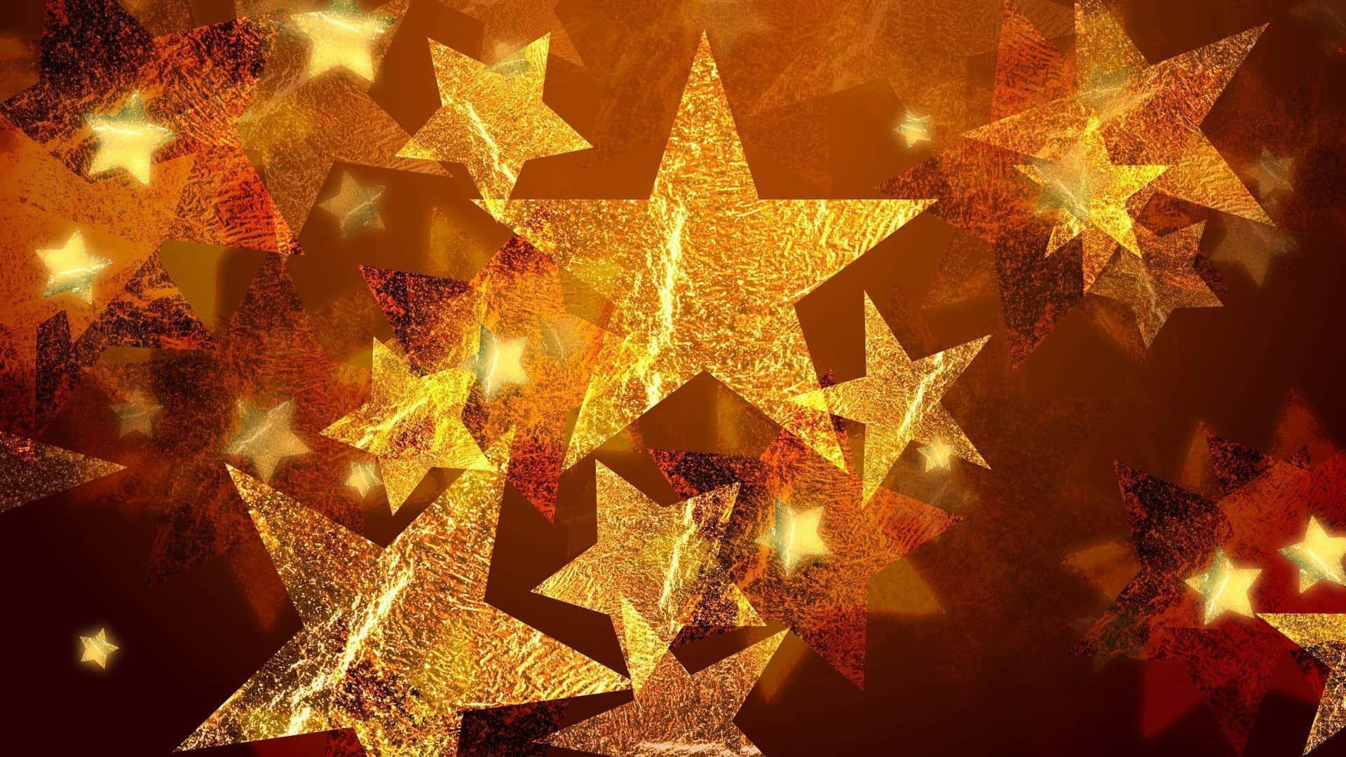 Bronze Stars Background Background
